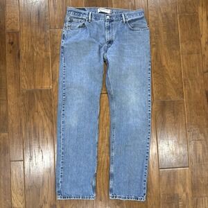 Vintage Levi's 505 Straight Fit Jeans Mens 36x34 Blue Medium Wash Dadcore Grunge